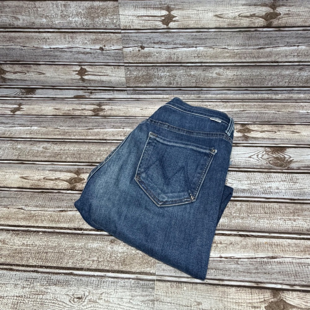 Mother The Insider Crop Step Fray Women 28 Blue Sweet And Sassy Jeans 1157-686